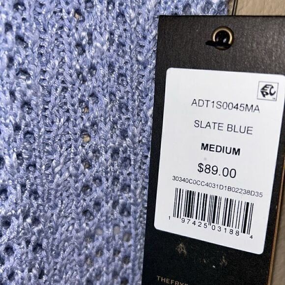 NEW Frye Slate Blue Sweater Tank - Picture 3 of 5